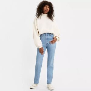LEVI'S 70'S High rise slim Straight Full length Jeans*light wash*Sz32